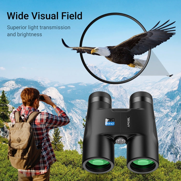 APEXEL 10x42 Fixed Focus Binoculars  Autofocus Telescope(Black) - Binoculars by APEXEL | Online Shopping UK | buy2fix