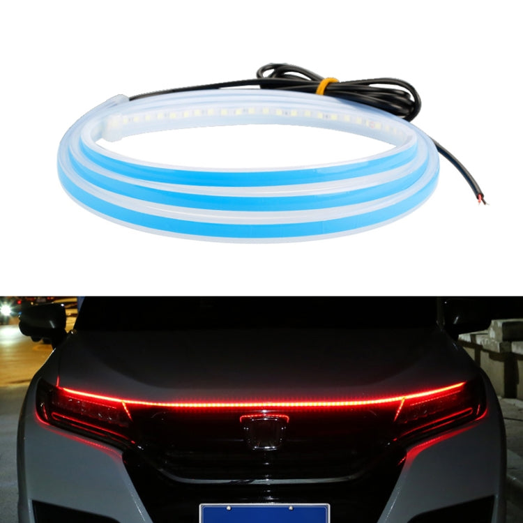 Car LED Streamer Decorative Hood Atmosphere Lights, Style: Monochrome Red Light(1.5m) - In Car by buy2fix | Online Shopping UK | buy2fix