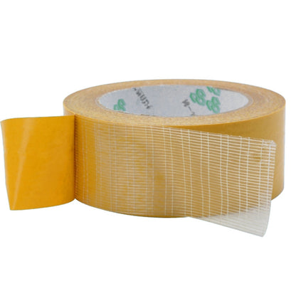 8mmx50 m Double-sided Fiberglass Grid Sticky Adhesive Fiber Transparent Mesh Tape - Tapes by buy2fix | Online Shopping UK | buy2fix