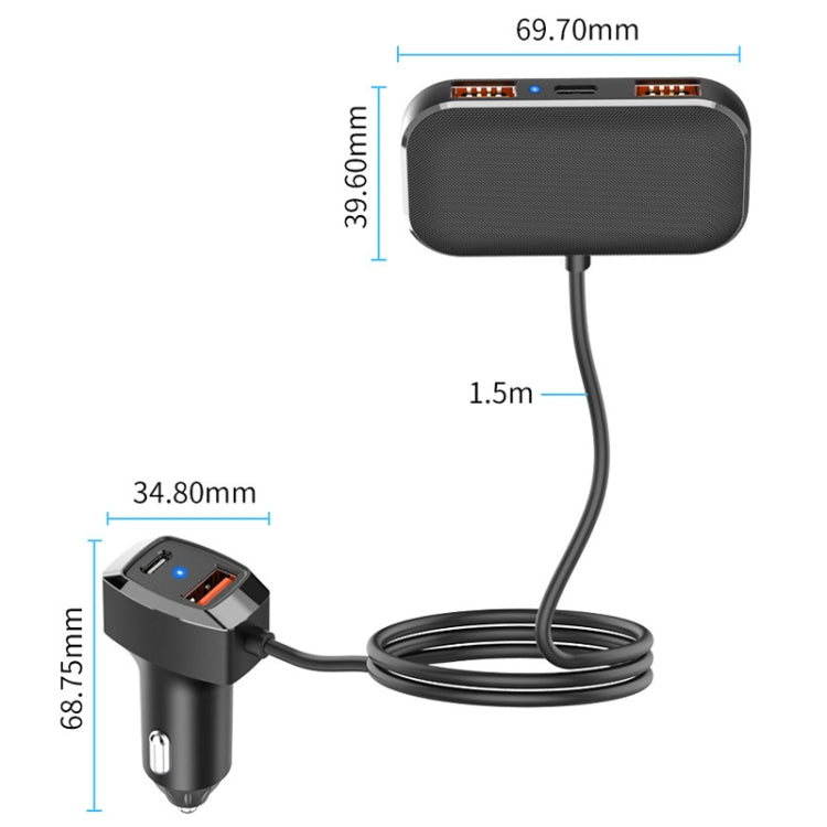 SC02 5 In 1 Mobile Phone Fast Recharge Car Charger - In Car by buy2fix | Online Shopping UK | buy2fix