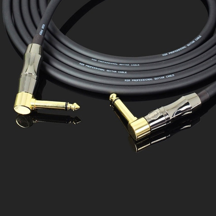 KGR Guitar Cable Keyboard Drum Audio Cable, Specification: 15m(Double Elbow Jack) - Stringed Instruments by KGR | Online Shopping UK | buy2fix