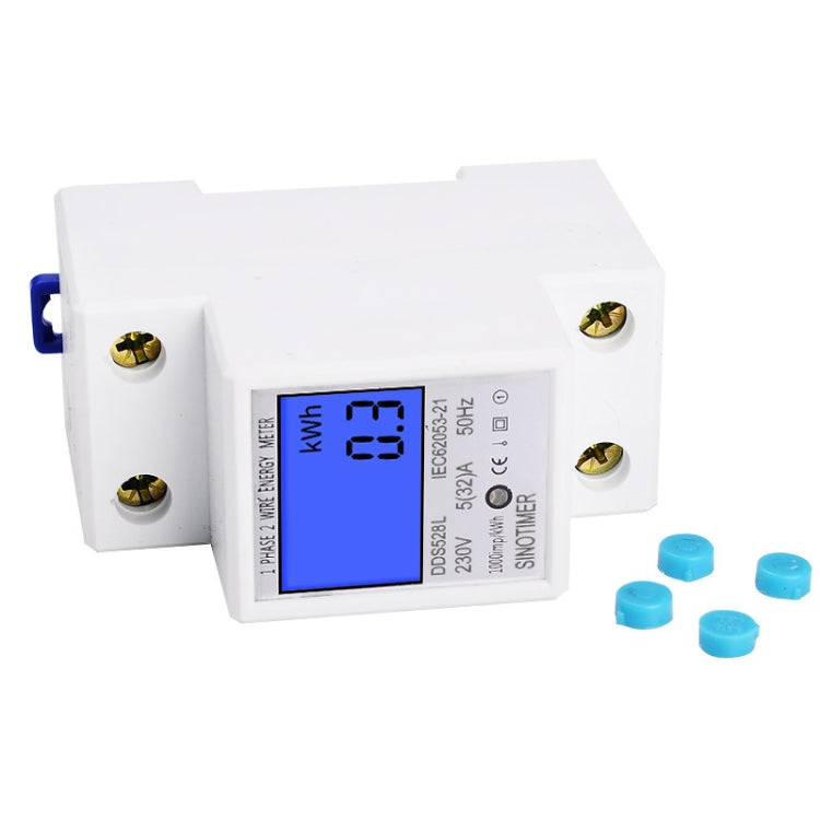 DDS528L Backlight Display Home Single-phase Rail Energy Meter 5-32A(110V 60Hz) - Consumer Electronics by SINOTIMER | Online Shopping UK | buy2fix