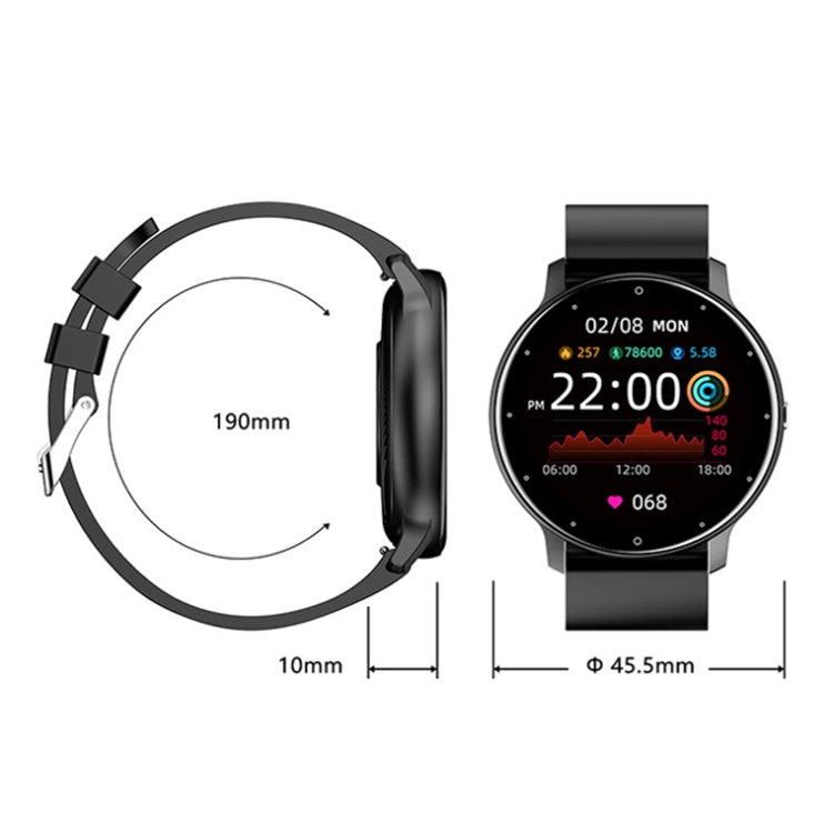 ZL02 Heart Rate Monitoring Pedometer Smart Watch(Black) - Smart Wear by buy2fix | Online Shopping UK | buy2fix