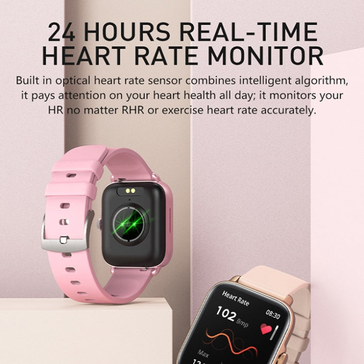 LOANIY Y22 Heart Rate Monitoring Smart Bluetooth Watch, Color: Pink - Smart Watches by LOANIY | Online Shopping UK | buy2fix