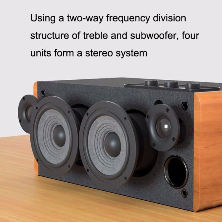 Edifier D12 Wireless Bluetooth Speaker Car Subwoofer Stereo(Wood Grain) -  by Edifier | Online Shopping UK | buy2fix