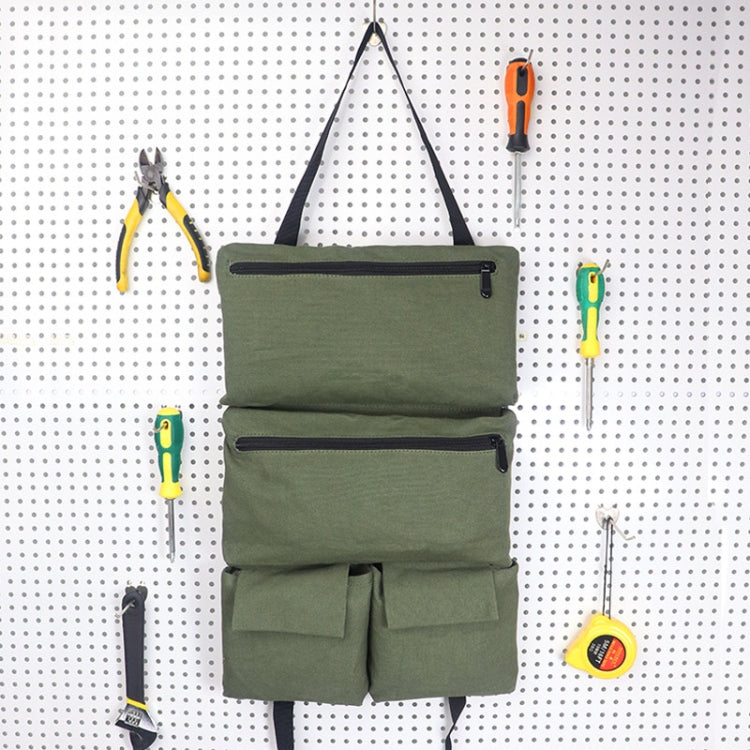 CL189 Car Canvas Tools Bag Portable Electric Worker Hardware Tool Kit(Khaki) - Storage Bags & Boxes by buy2fix | Online Shopping UK | buy2fix