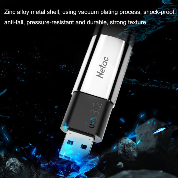 Netac US2 High-Speed Metal Capped Computer Car Mobile Solid State USB Flash Drives, Capacity: 128GB - USB Flash Drives by Netac | Online Shopping UK | buy2fix