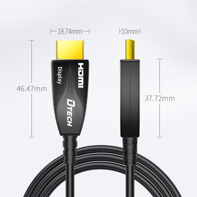 DTECH HDMI 2.0 Version Fiber Optical Line 4K 60Hz Large Screen TV Engineering Wiring, Length: 100m - Cable by DTECH | Online Shopping UK | buy2fix