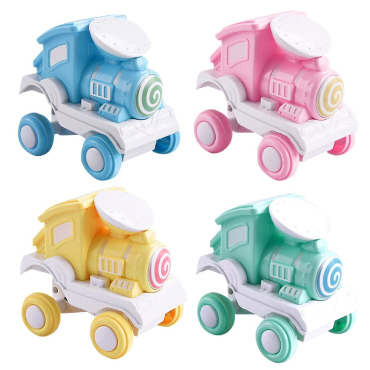 3PCS Children Press Stunt Tipping Bucket Rolling Train Toy(Pink) - Model Toys by buy2fix | Online Shopping UK | buy2fix