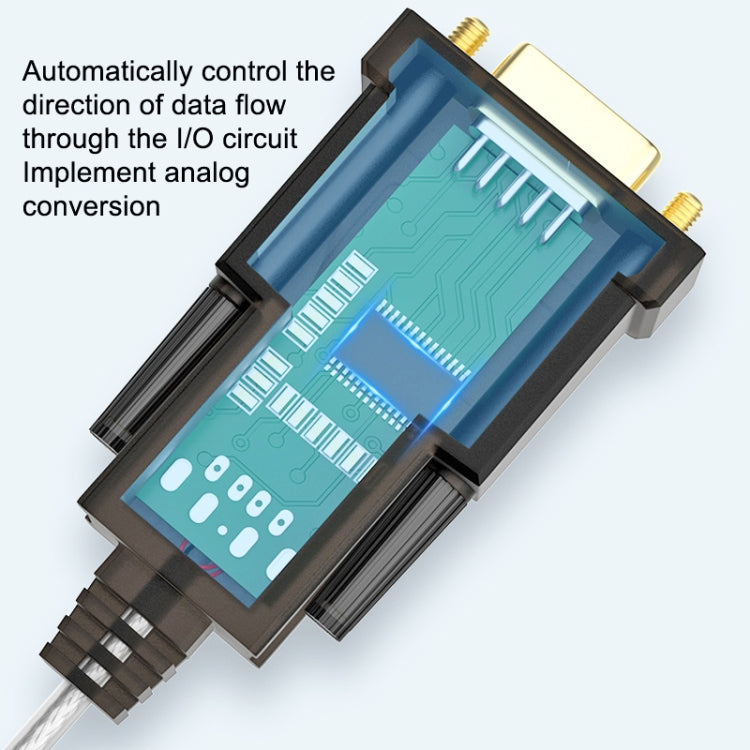 DTECH DT-5002F 1m USB To RS232 Serial Line DB9 Needle COM Port - RS485 / RS232 Series by DTECH | Online Shopping UK | buy2fix