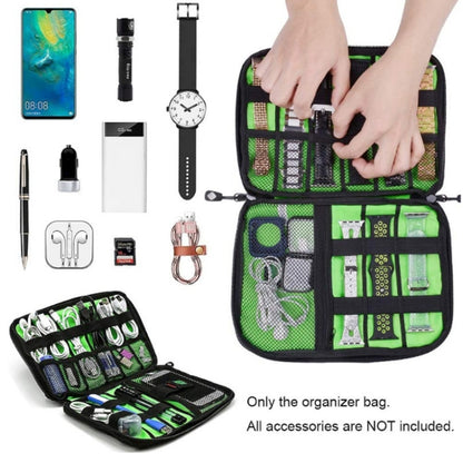 Multifunctional Portable Mobile Phone Digital Accessories U Disk Storage Bag, Color: Peacock Green - Other by buy2fix | Online Shopping UK | buy2fix