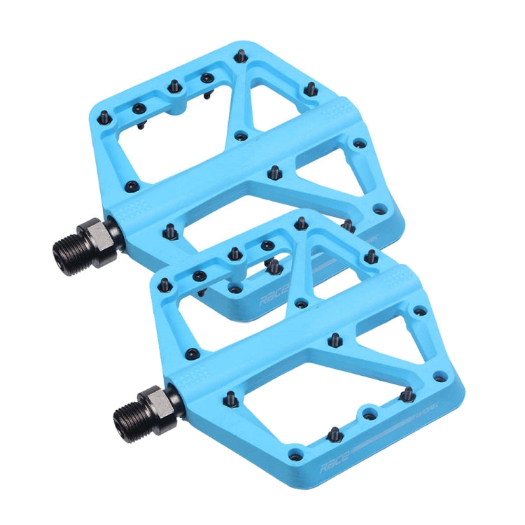 RACEWORK RK66 Mountain Bike Nylon Fiber Pedals(Blue) - Pedals by RACEWORK | Online Shopping UK | buy2fix