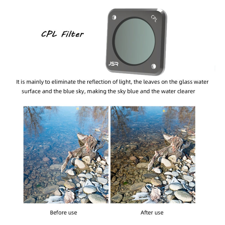 JSR  Action Camera Filters for DJI Action 2,Style:  ND4 - DJI & GoPro Accessories by JSR | Online Shopping UK | buy2fix