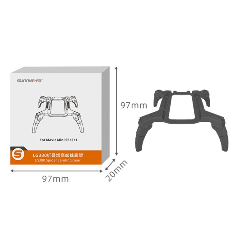 Sunnylife LG380 Heightening Spider Tripod Folding Drop Protection Bracket For DJI Mini 2 / SE(Dual -color) - DJI & GoPro Accessories by Sunnylife | Online Shopping UK | buy2fix