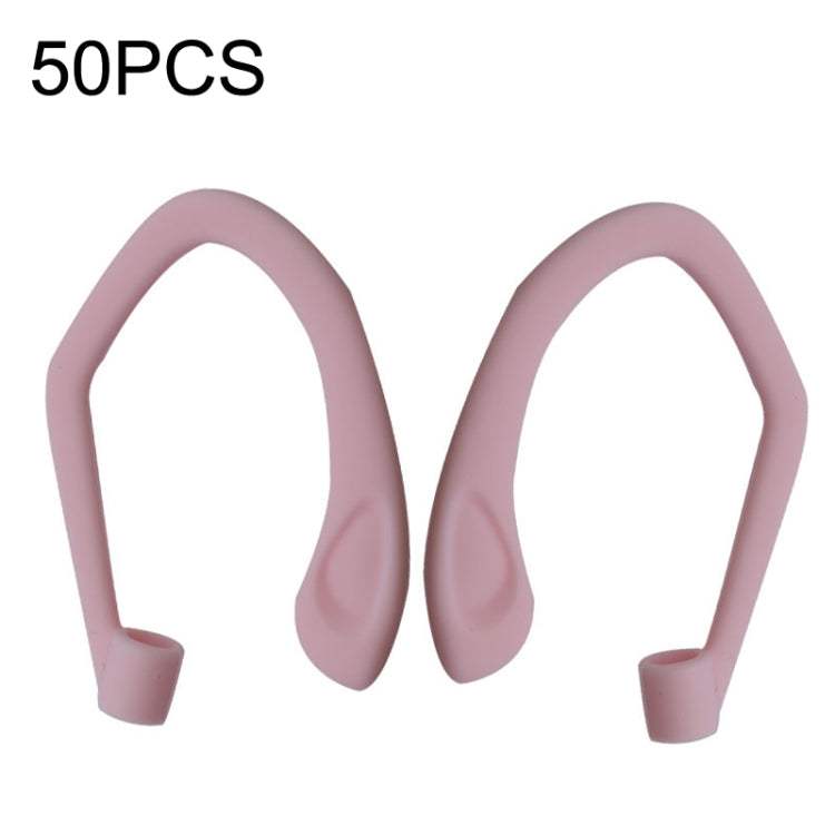 50PCS EG40 For Apple Airpods Pro Sports Wireless Bluetooth Earphone Silicone Non-slip Ear Hook(Pink) - Apple Accessories by buy2fix | Online Shopping UK | buy2fix
