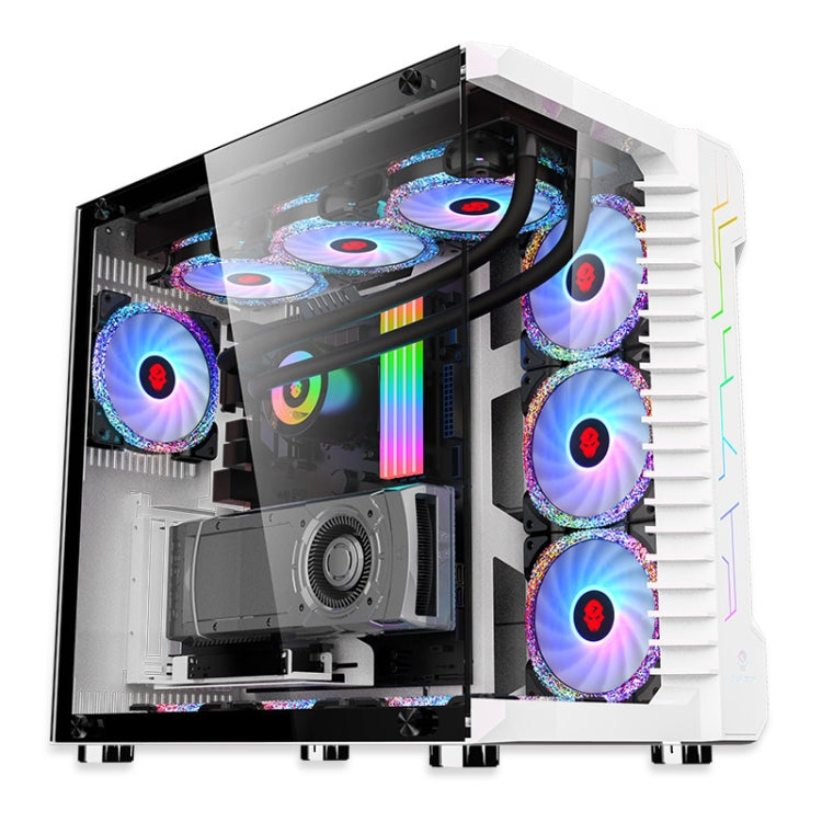 Computer CPU RGB luminous Radiator 8 Fans+Remote Control - Computer & Networking by buy2fix | Online Shopping UK | buy2fix