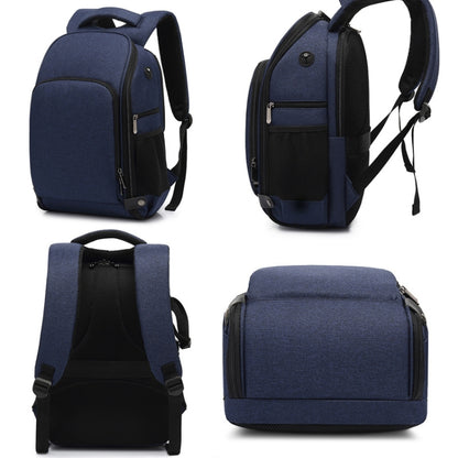 Cationic SLR Backpack Waterproof Photography Backpack with Headphone Cable Hole(Blue) - Camera Accessories by buy2fix | Online Shopping UK | buy2fix