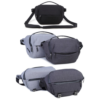 XIUJIAN Crossbody Waterproof Lightweight SLR Camera Bag, Color: 5L Light Gray - Strap Satchel by XIUJIAN | Online Shopping UK | buy2fix