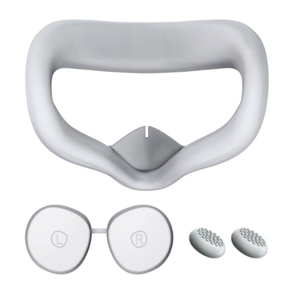 VR Silicone Eye Mask+Lens Protective Cover+Joystick Hat, For Oculus Quest 2(Gray) - Consumer Electronics by buy2fix | Online Shopping UK | buy2fix