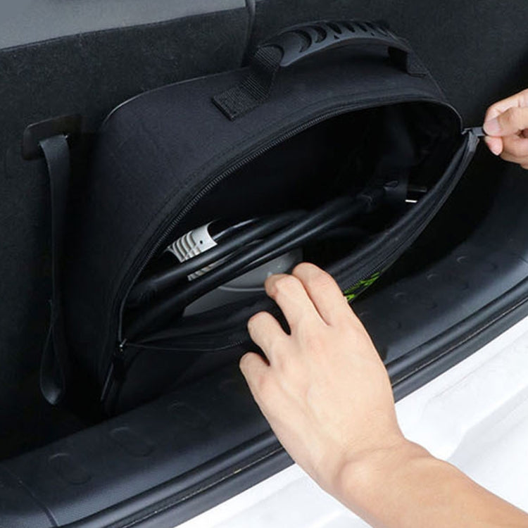 Car Charging Cable Storage Bag Carry Bag For Electric Vehicle Charger Plugs,Spec: Large Without Logo -  by buy2fix | Online Shopping UK | buy2fix