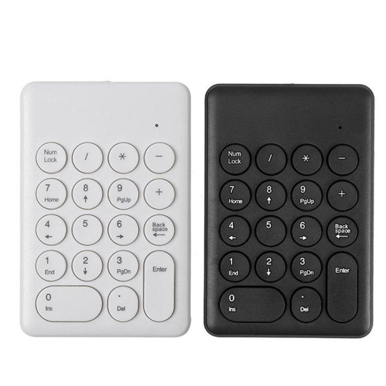 269 18 Keys Wireless Mini Numeric Keypad Accounting Bank Engineering Keypad(White) - Wireless Keyboard by buy2fix | Online Shopping UK | buy2fix