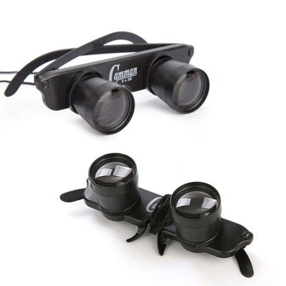 Camman 3 x 28 Adjustable Focus Glass Type Fishing Binoculars ,Spec: With Zippered Glasses Case - Binoculars by Camman | Online Shopping UK | buy2fix