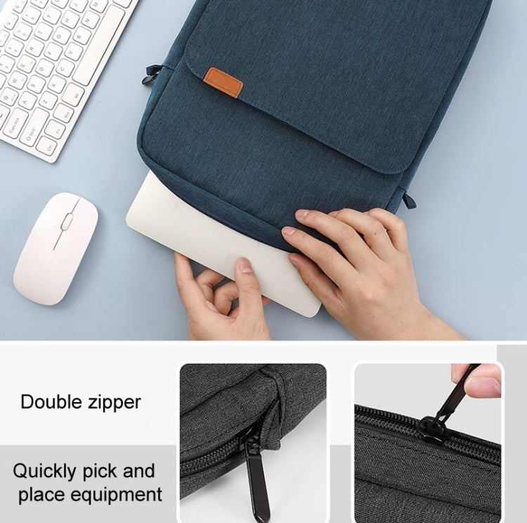 Vertical Laptop Bag Handheld Shoulder Crossbody Bag, Size: 9.7-11 Inch(Blue) - 10 - 11 inch by buy2fix | Online Shopping UK | buy2fix