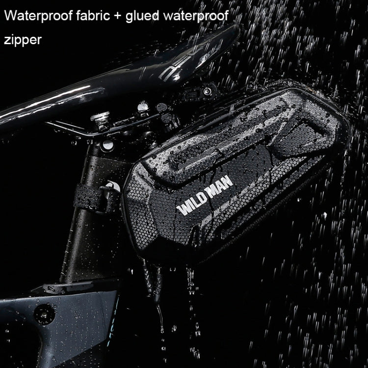 WILD MAN XT7 1.2L Mountain Bike EVA Hard Shell Waterproof Wear-resistant Tail Bag(Sun Pattern Style) - Bicycle Bags by WILD MAN | Online Shopping UK | buy2fix