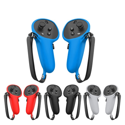 For Oculus Quest Pro 1 Pair Handle Silicone Case Cover VR Accessories(Blue) - Consumer Electronics by buy2fix | Online Shopping UK | buy2fix