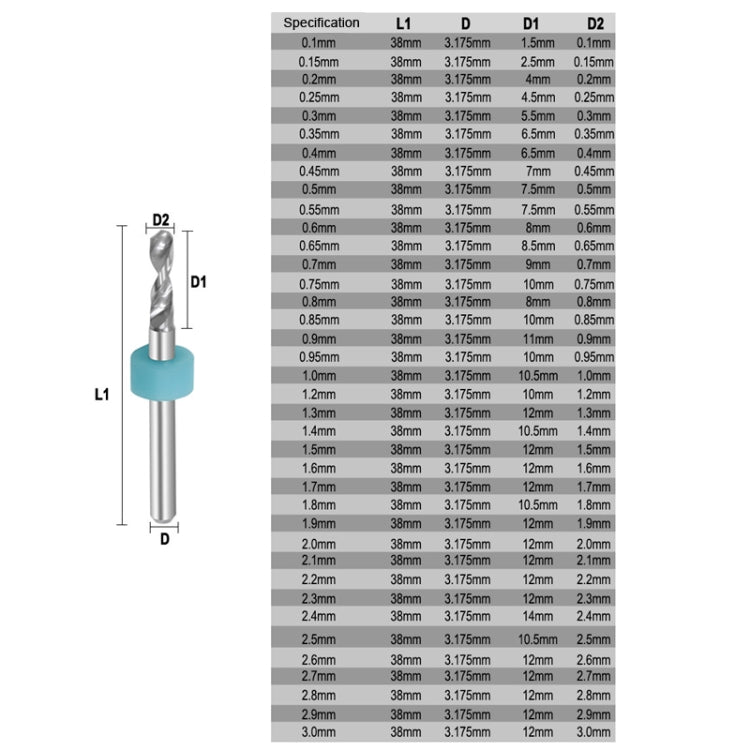 10 In 1 PCB Tungsten Steel Drill Bits Carving Miniature Drill Bits, Size: 1.5-2.4mm - Drill & Drill Bits by buy2fix | Online Shopping UK | buy2fix