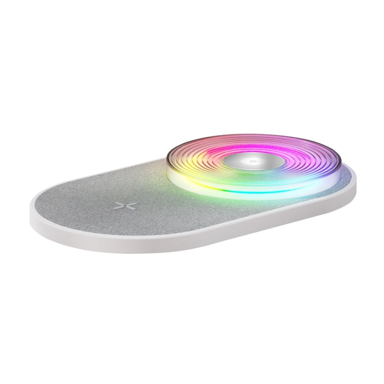K29T 15W Cell Phone Wireless Charging With Seven-Color Night Light, Color: White - Apple Accessories by buy2fix | Online Shopping UK | buy2fix