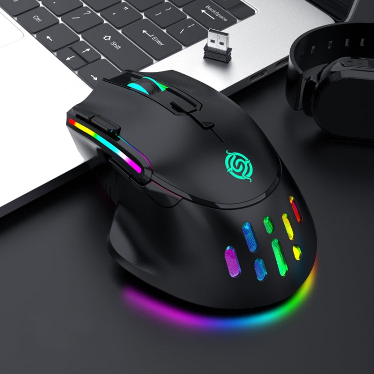 K-Snake BM520  9-button 3200DPI 2.4G RGB Wireless Dual-mode Gaming Mouse(Black) - Wireless Mice by K-Snake | Online Shopping UK | buy2fix