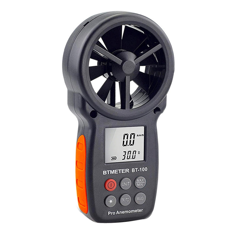 BT-100 Handheld Anemometer Wind Speed Wind Chill Temperature Measuring Instrument(Black) - Consumer Electronics by buy2fix | Online Shopping UK | buy2fix