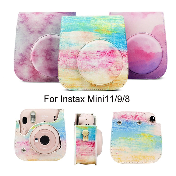 For Instax Mini11 / 9 / 8 PU Cortex Retro Camera Bag Protective Cover(Fantastic Cloud) - Leather Bag by CAIUL | Online Shopping UK | buy2fix