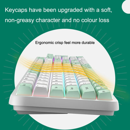 LANGTU GK102 102 Keys Hot Plugs Mechanical Wired Keyboard. Cable Length: 1.63m, Style: Gold Shaft (Matcha Green) - Wired Keyboard by LANGTU | Online Shopping UK | buy2fix