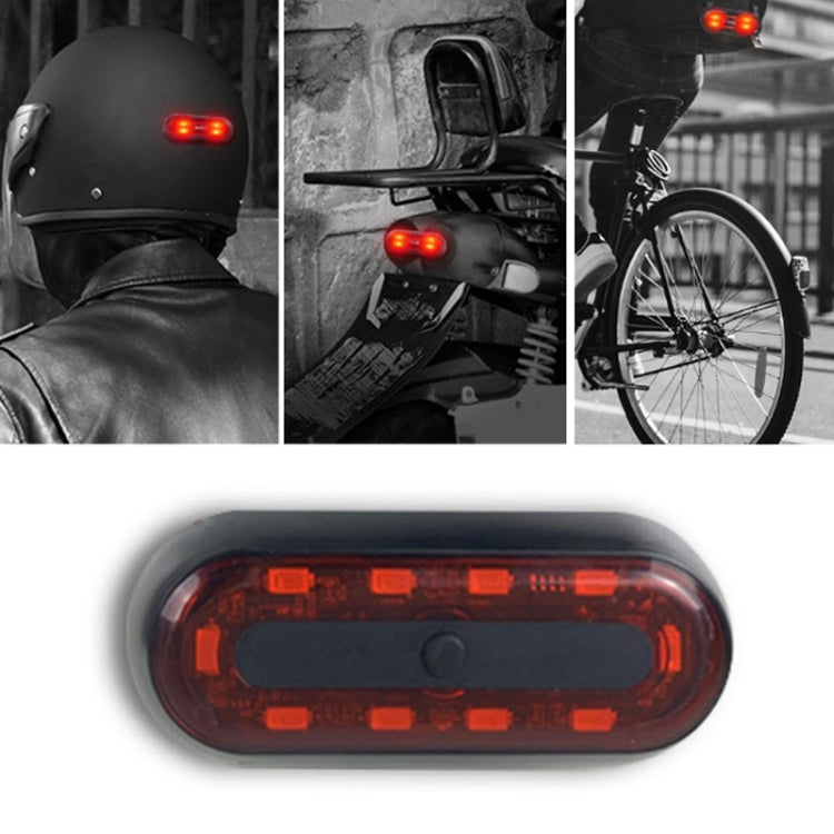 Motorbike Helmet Warning Light USB Rechargeable Waterproof Tail Light, Specification: 10 Beads - In Car by buy2fix | Online Shopping UK | buy2fix