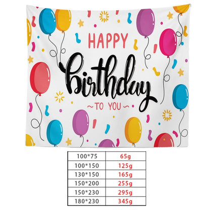 Happy Birthday Photo Backdrop Party Decoration Tapestry, Size: 150x130cm(GT56-9) - Camera Accessories by buy2fix | Online Shopping UK | buy2fix