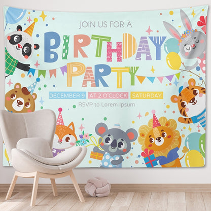 Happy Birthday Photo Backdrop Party Decoration Tapestry, Size: 230x150cm(GT56-8) - Camera Accessories by buy2fix | Online Shopping UK | buy2fix