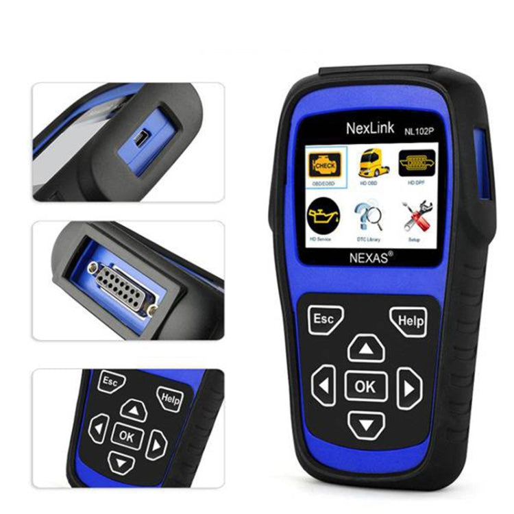 NexLink NL102P Diesel Mechanical Heavy Truck Car 2 In 1 Car Scanner OBD2 Detection - Code Readers & Scan Tools by NexLink | Online Shopping UK | buy2fix