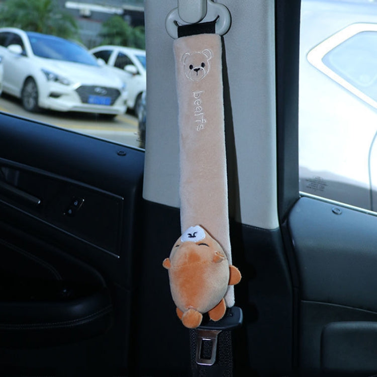 002 Cute Cartoon Thicked Seat Belt Anti-Strangled Protective Cushion, Length: 23cm (Bear) - In Car by buy2fix | Online Shopping UK | buy2fix