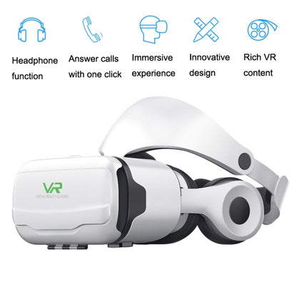 VR SHINECON G02EF Mobile Phone 3D Virtual Reality VR Game Helmet Glasses With Headset - VR Headset by VR SHINECON | Online Shopping UK | buy2fix