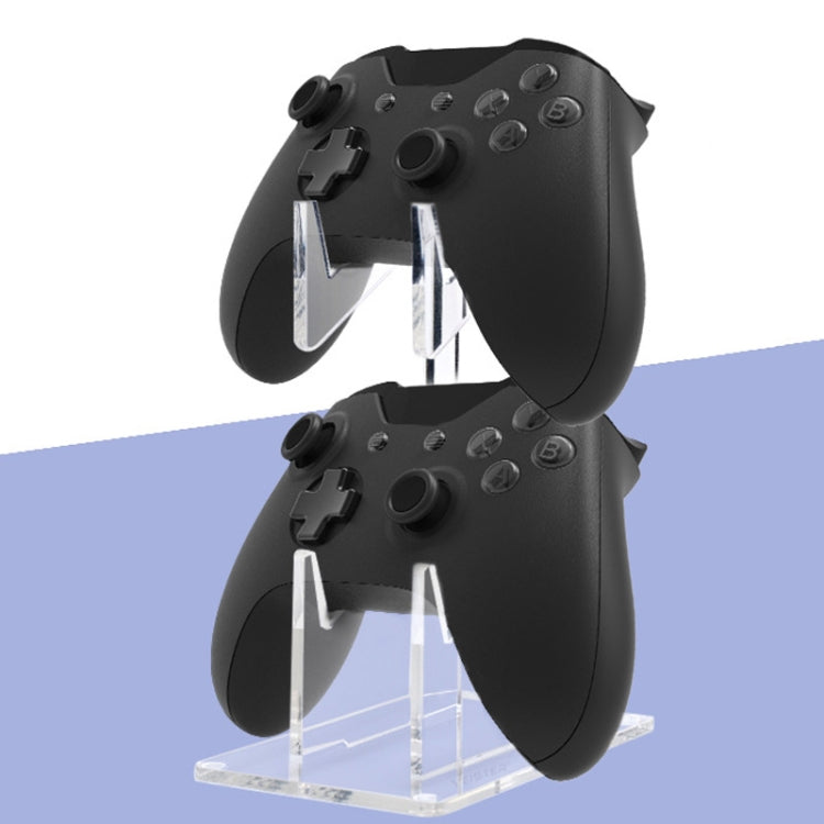 For PS4/ PS5/PS3 Acrylic Double Layer Game Handle Storage Bracket (Transparent) - Holder by buy2fix | Online Shopping UK | buy2fix