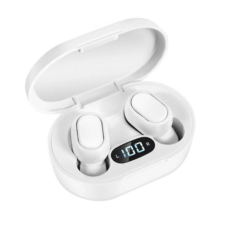 E7s Digital Sports Waterproof TWS Bluetooth 5.0 In-Ear Headphones(White) - TWS Earphone by buy2fix | Online Shopping UK | buy2fix