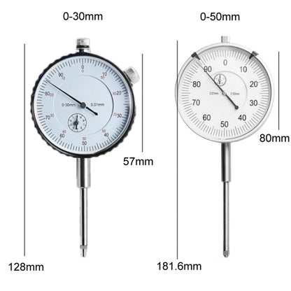 0.01mm High-precision Large Dial Pointer Dial Indicator, Specification: 0-50mm - Consumer Electronics by buy2fix | Online Shopping UK | buy2fix