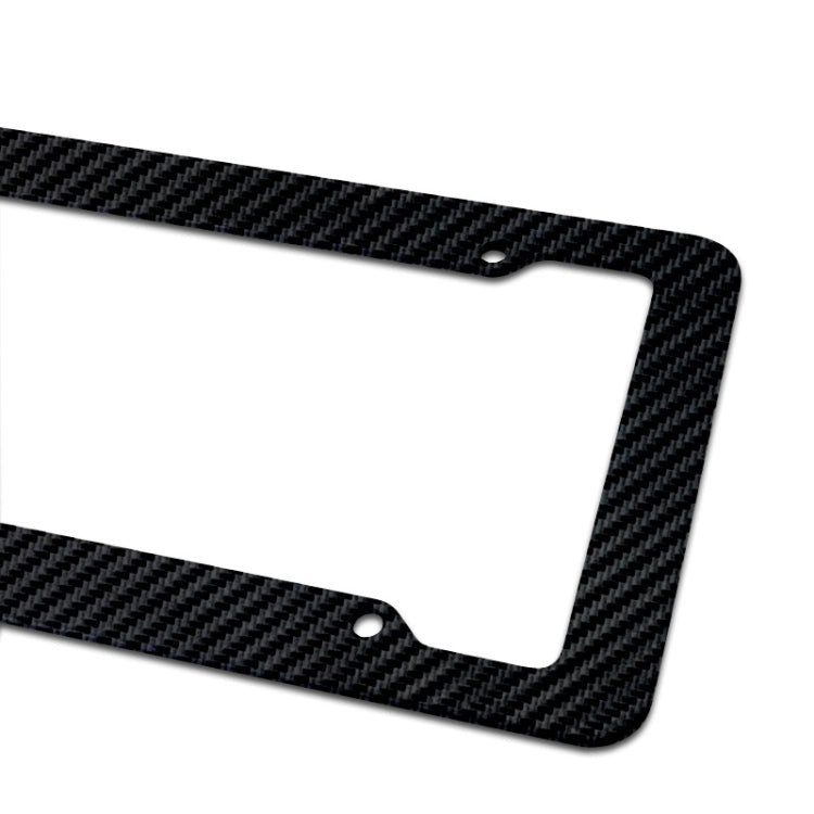 2pcs Carbon Fiber License Plate Frame Car Modification Supplies - In Car by buy2fix | Online Shopping UK | buy2fix