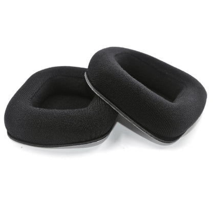 For Logitech Astro A20 2pcs Fleece Memory Foam Headphone Covers Earmuffs(Full Black) - Apple Accessories by buy2fix | Online Shopping UK | buy2fix