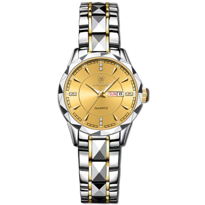 BINBOND B5552 Luminous Multifunctional Business Calendar Quartz Watch(Female-Inter-gold-Gold) - Metal Strap Watches by BINBOND | Online Shopping UK | buy2fix