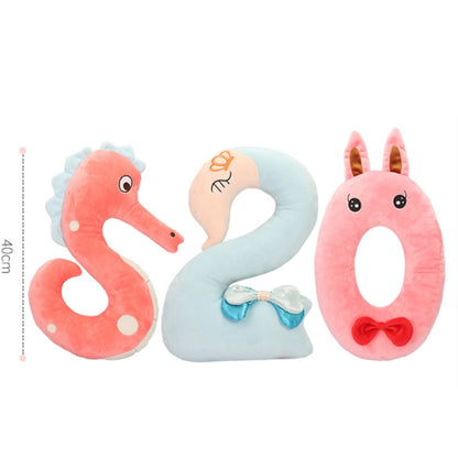 40cm Number Plush Doll Toys Soft Pillow For Kids Children(Number 2) - Soft Toys by buy2fix | Online Shopping UK | buy2fix