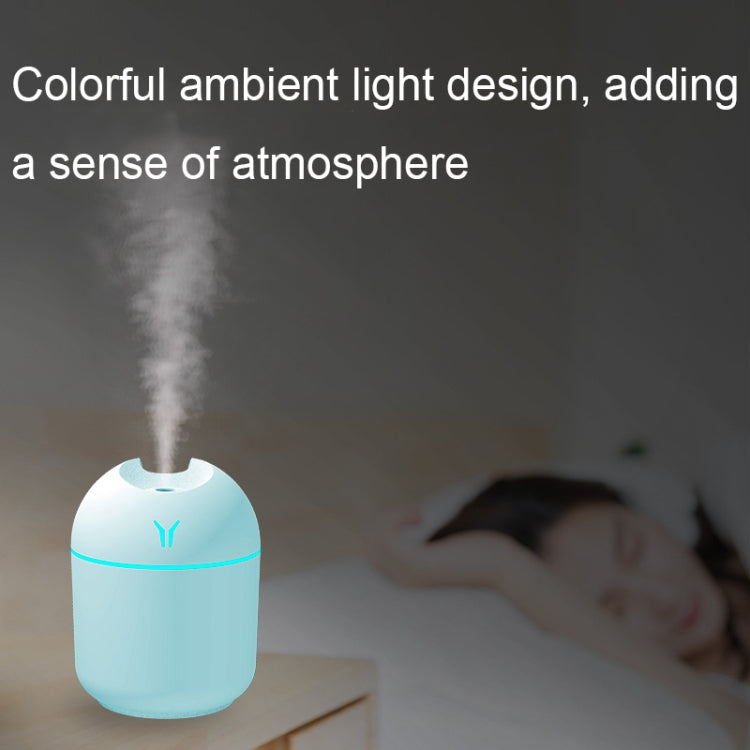 USB Mini Desktop Colorful Night Light Car Humidifier, Spec: 220ml (Y2-Blue) - Air Purifiers & Accessories by buy2fix | Online Shopping UK | buy2fix