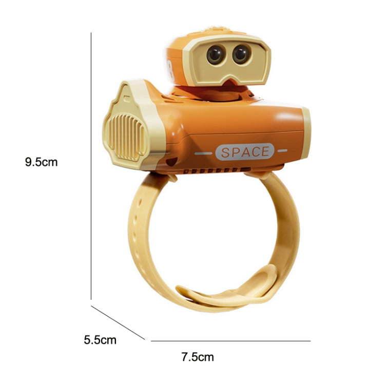 Children Spaceship Cartoon Watch Fan Projection USB Portable Bladeless Wrist Fan(Blue) - Consumer Electronics by buy2fix | Online Shopping UK | buy2fix